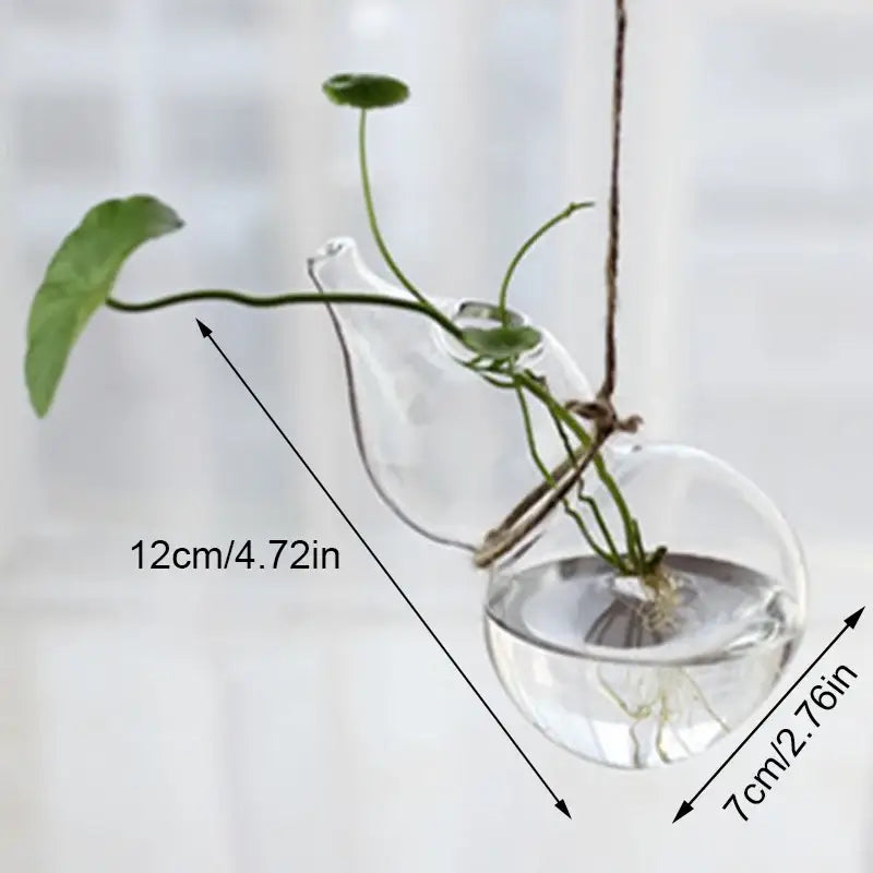 Clear glass angel vase living room home decor