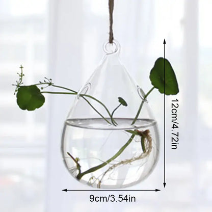 Clear glass angel vase living room home decor