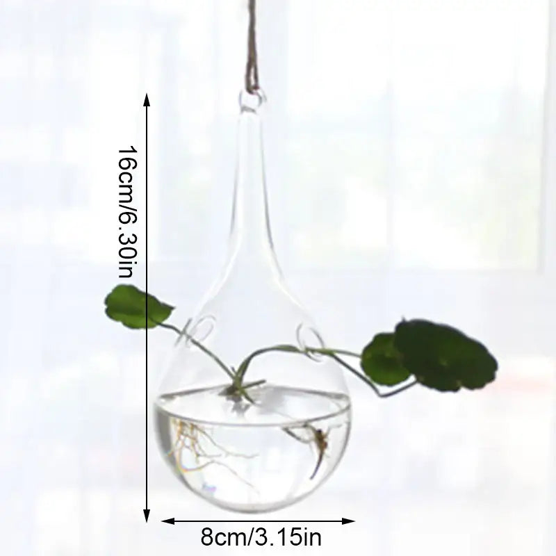Clear glass angel vase living room home decor