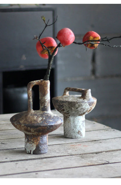 DecorBites™ Handmade Ceramic Vase for Dried Flowers