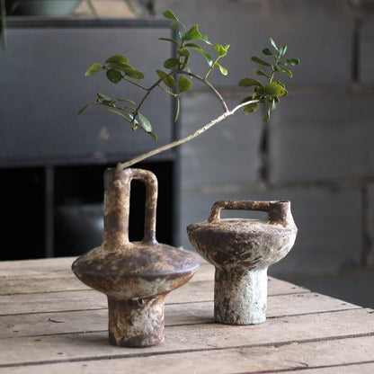 DecorBites™ Handmade Ceramic Vase for Dried Flowers