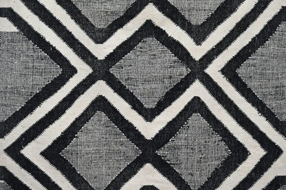 Handmade traditional azilal rug black & white living room decor