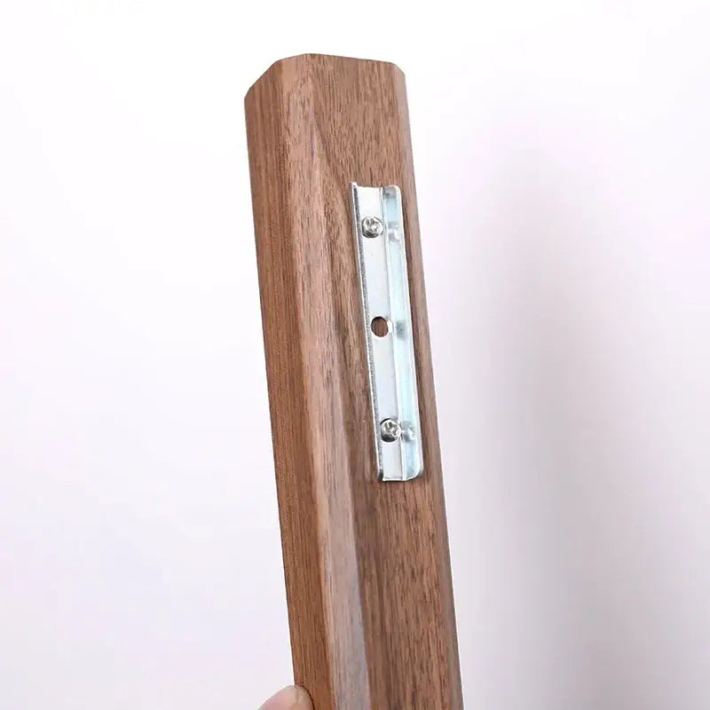 Handmade nordic dark wood wall vase living room solid wood decor