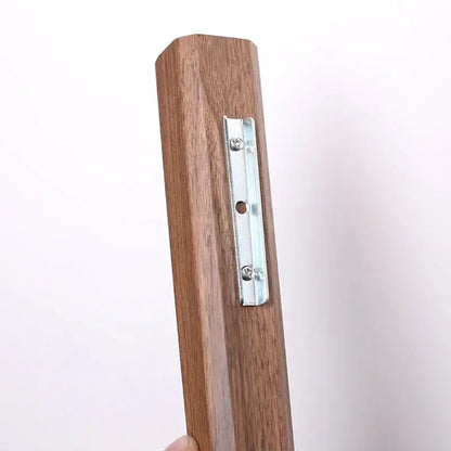 Handmade nordic dark wood wall vase living room solid wood decor