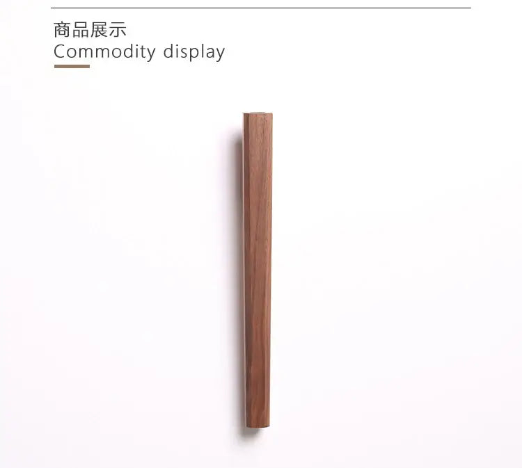 Handmade nordic dark wood wall vase living room solid wood decor