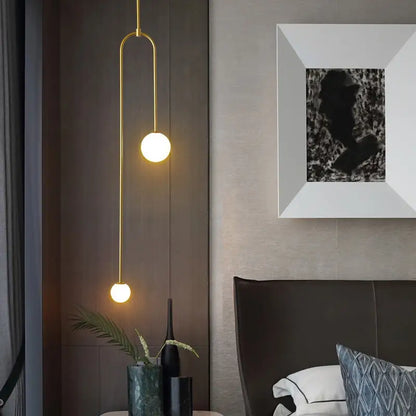 Minimalist black hanging lights with frosted glass for dining room