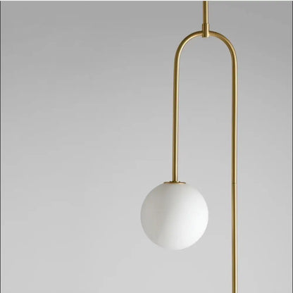 Minimalist black hanging lights with frosted glass for dining room