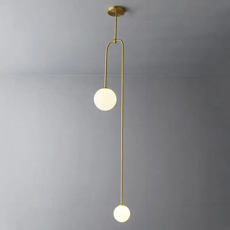 Minimalist black hanging lights with frosted glass for dining room