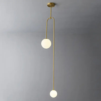 Minimalist black hanging lights with frosted glass for dining room