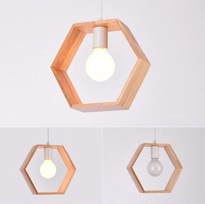 DecorBites™ Hanging Wooden Lights