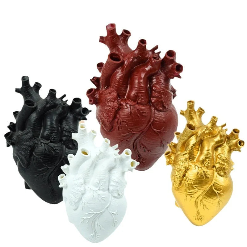 DecorBites™ Heart Shape Resin Vase - 4 Colors