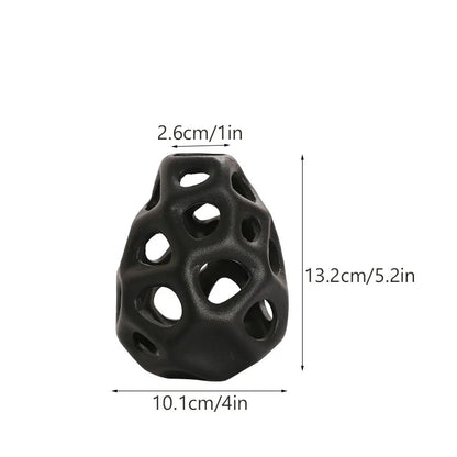 DecorBites™ Hollow Out Ceramic Vase - Nordic Style