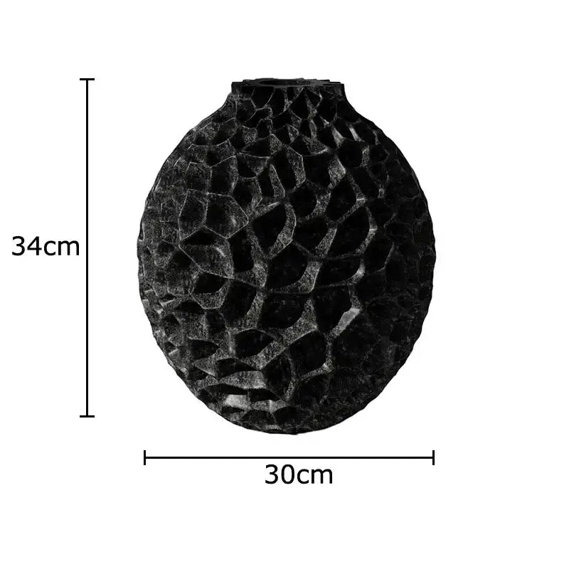 honeycomb vase terracotta ceramic desk decor for office