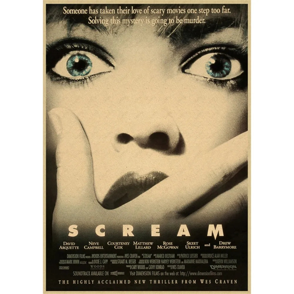 DecorBites™ Horror Movie Retro Poster Wall Art