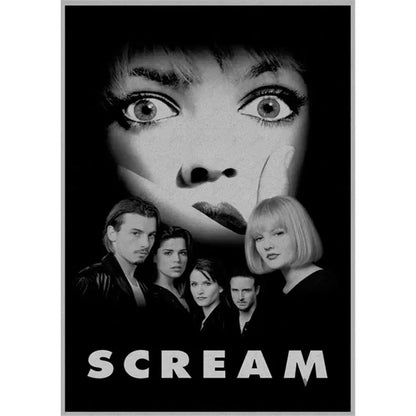 Retro scream horror movie wall art bedroom framed poster