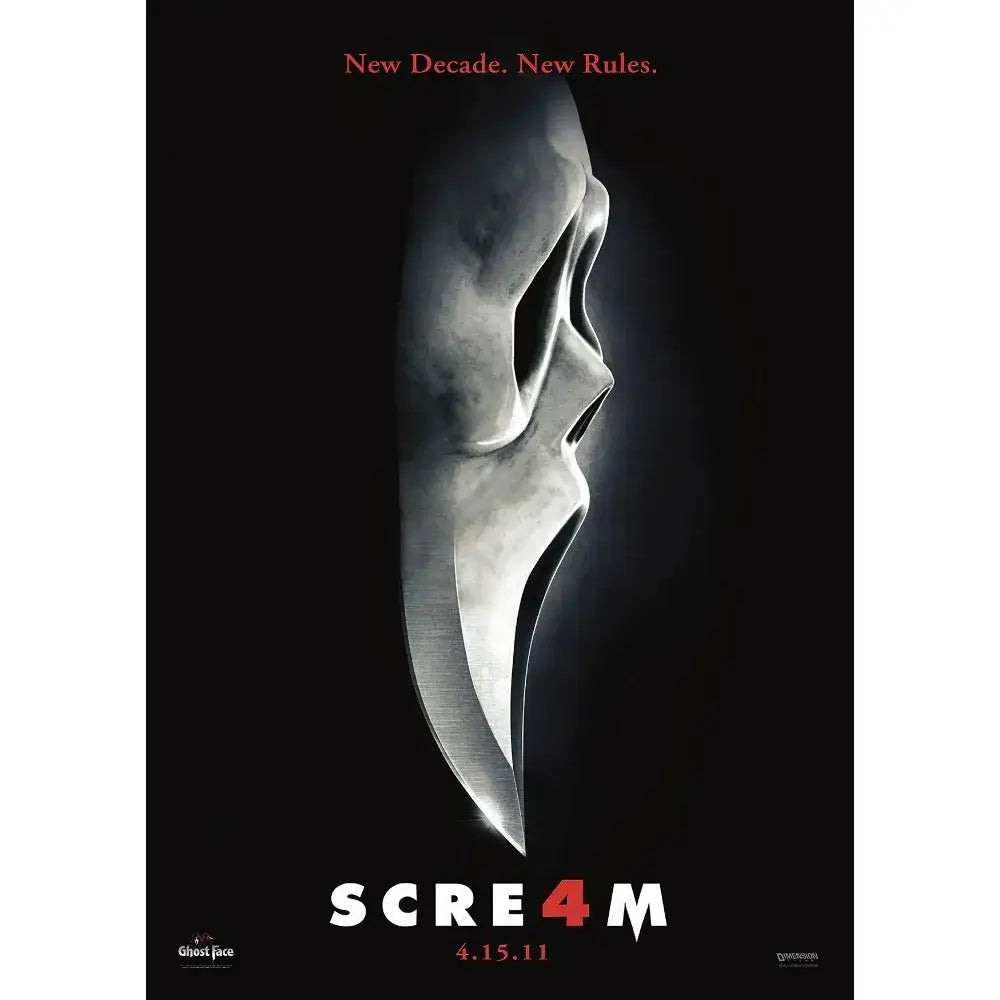 Retro scream horror movie wall art bedroom framed poster