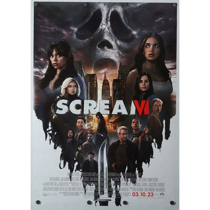 Retro scream horror movie wall art bedroom framed poster