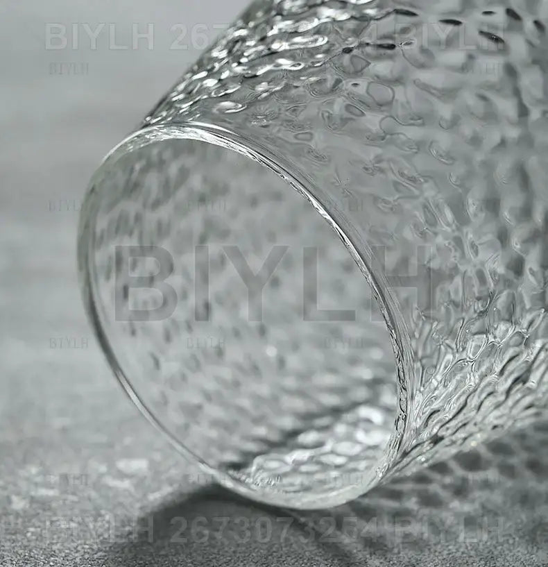 Modern clear glass flower pots with wood base living room planters