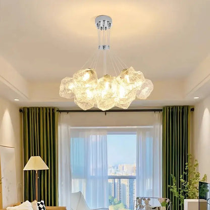 iced crystal chandeliers cloud led living room light