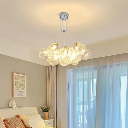 iced crystal chandeliers cloud led living room light