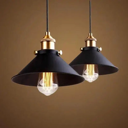 Industrial black & brass pendant light kitchen industrial pendant