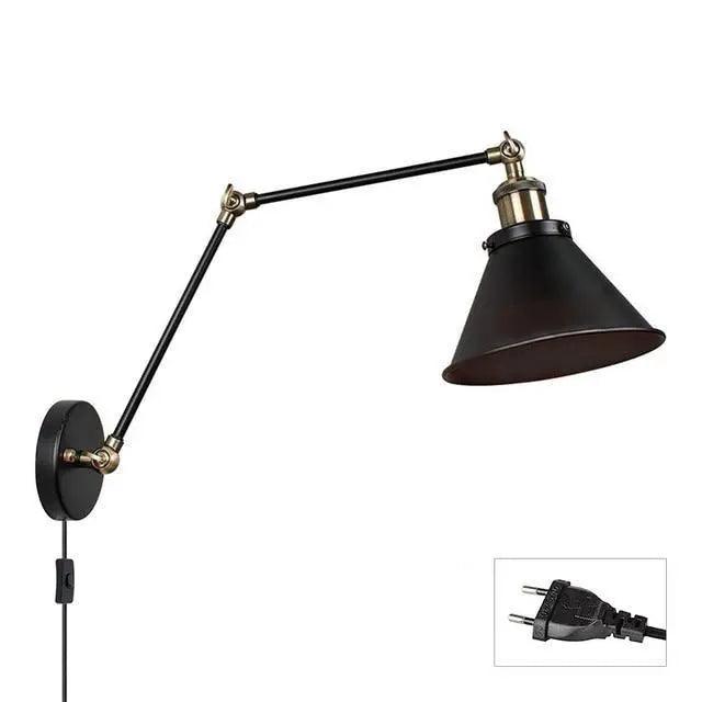 DecorBites™ Industrial Plug In Wall Sconce
