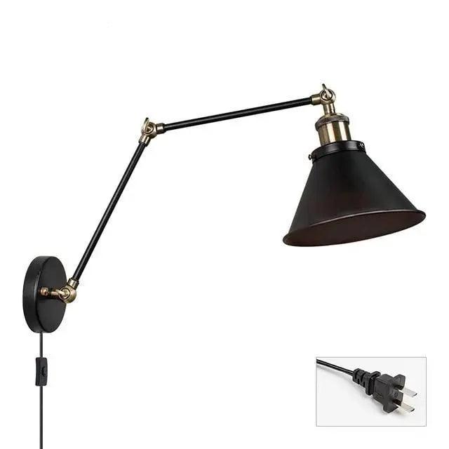 DecorBites™ Industrial Plug In Wall Sconce