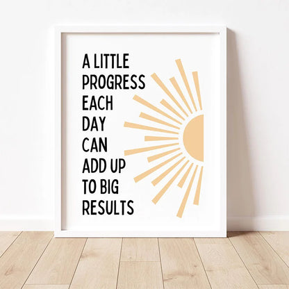 DecorBites™ Inspirational Quote Poster for Home or Office