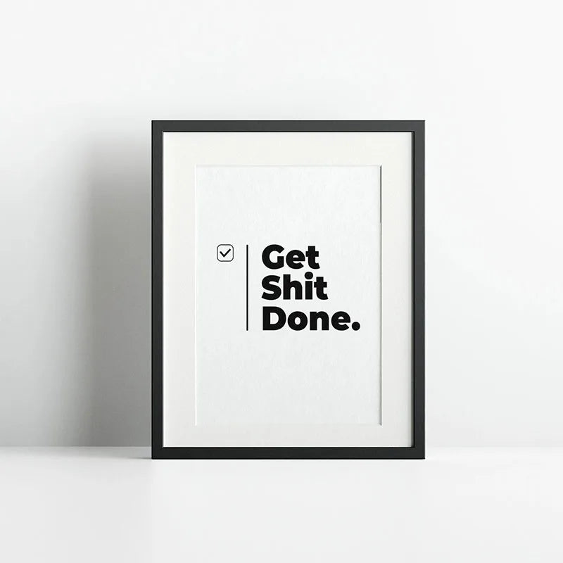 DecorBites™ Inspirational Quote Poster for Home or Office