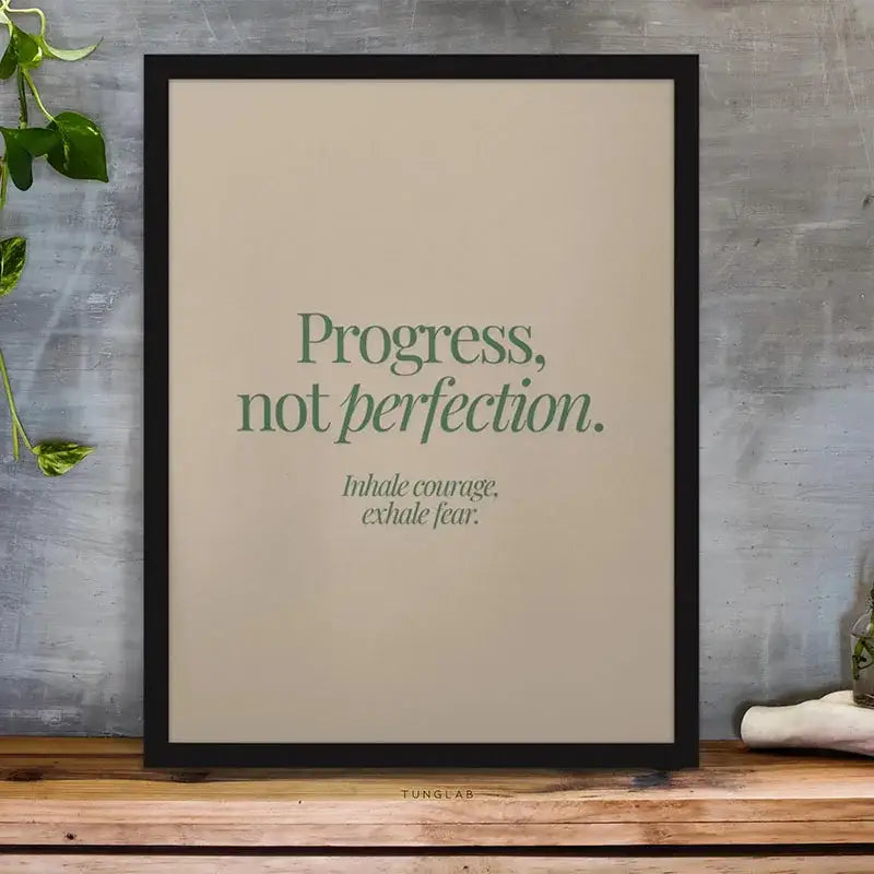 Minimalist colorful book stack quote poster office wall art