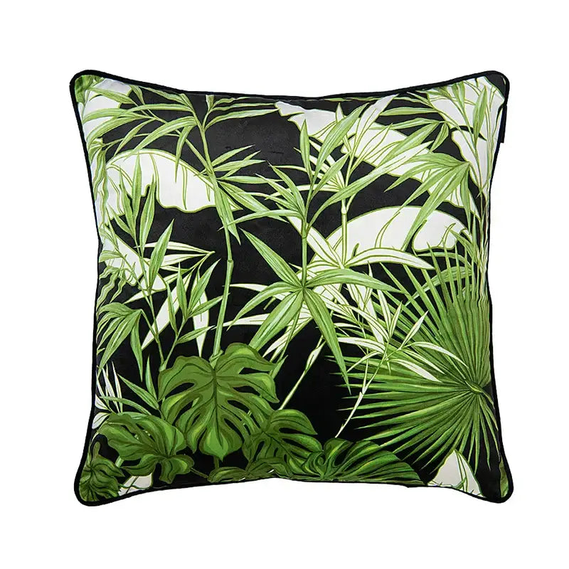 intersecting geometric navy & white cushion cover living room