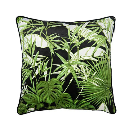 intersecting geometric navy & white cushion cover living room