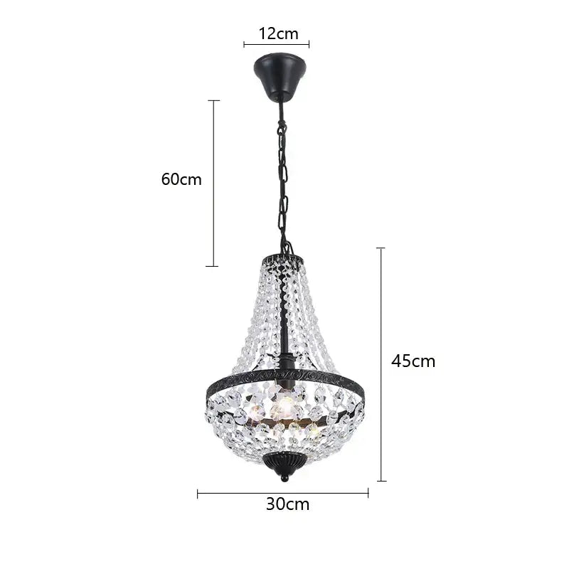 iron art crystal chandelier dining room black metal light