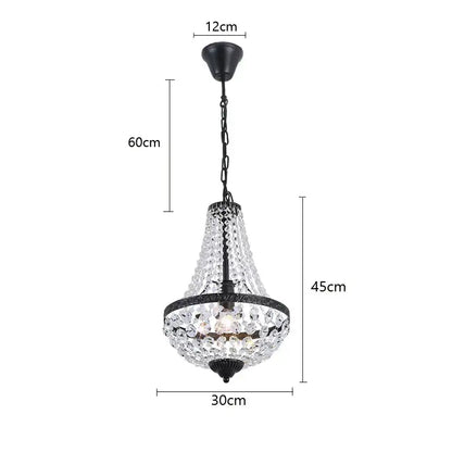 iron art crystal chandelier dining room black metal light