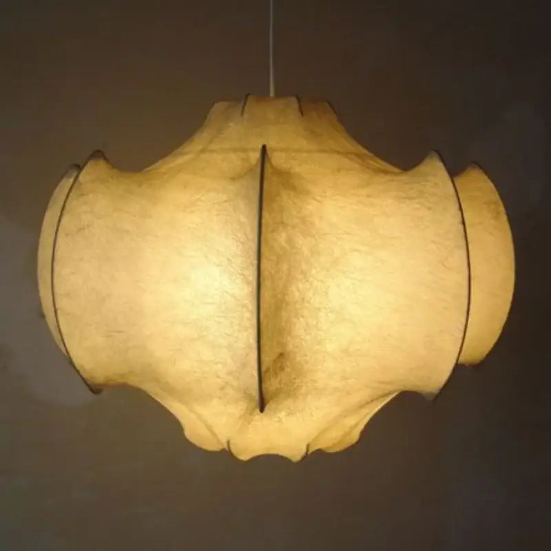 italian silk layered pendant light for the dining room