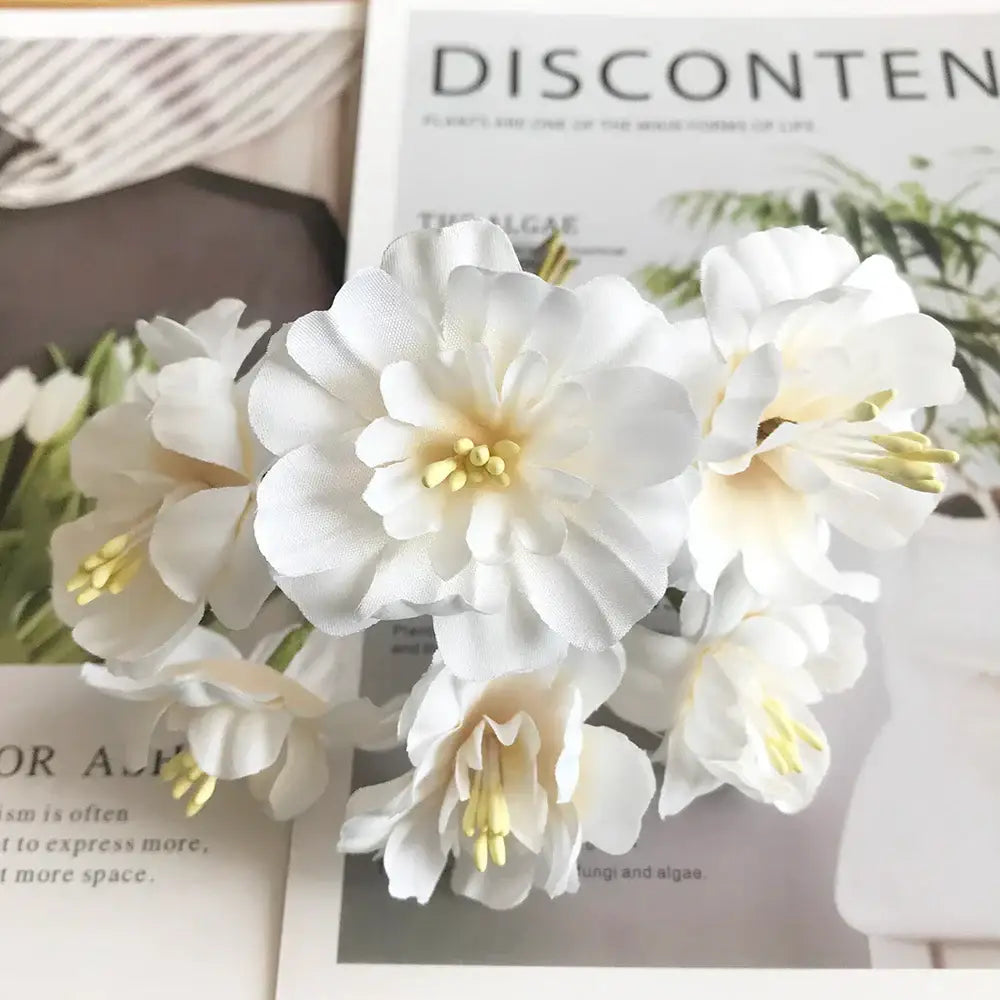 ivory flower cherry stamen berries wedding decor living room