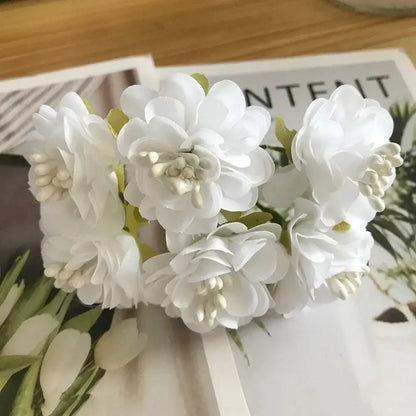 ivory flower cherry stamen berries wedding decor living room