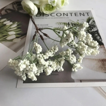 ivory flower cherry stamen berries wedding decor living room