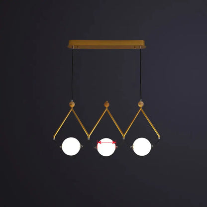 Modern black and white ball restaurant suspension light dining room