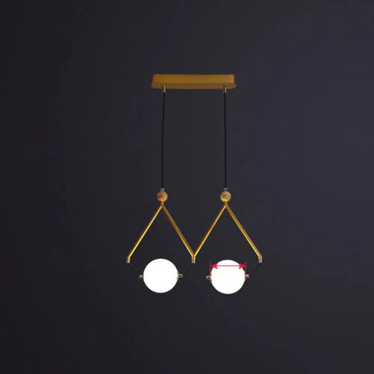 Modern black and white ball restaurant suspension light dining room