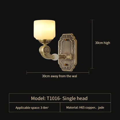 jade copper chandelier for living room with opal glass shades
