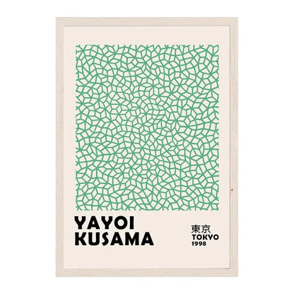Vibrant japanese abstract art canvas print living room poster
