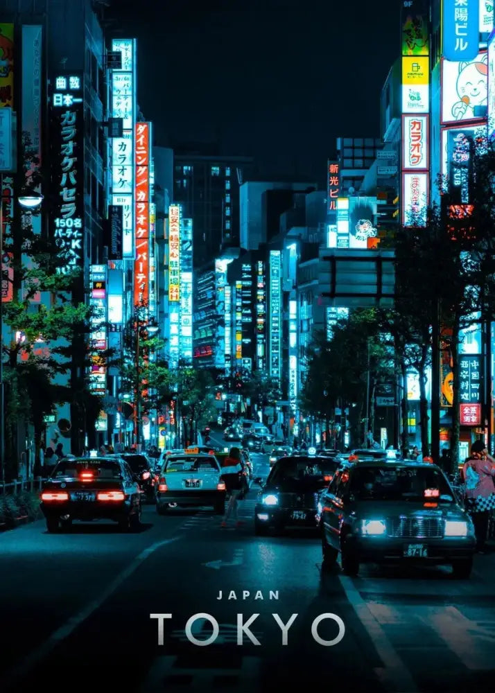 Japanese city landscape canvas set 9 piece living room wall art