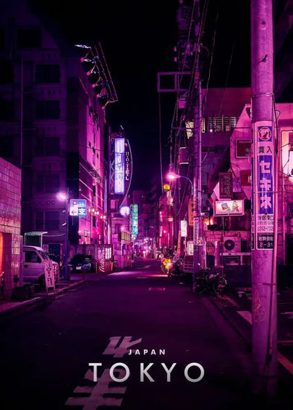 Japanese city landscape canvas set 9 piece living room wall art