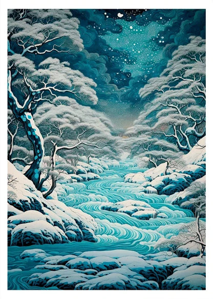 DecorBites™ Japanese Hokusai Canvas Art Print for Home Decor