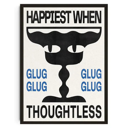 Abstract purple & yellow japanese koi cat wall art bedroom decor