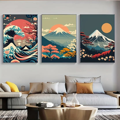 DecorBites™ Japanese Nature Landscape Canvas Wall Art