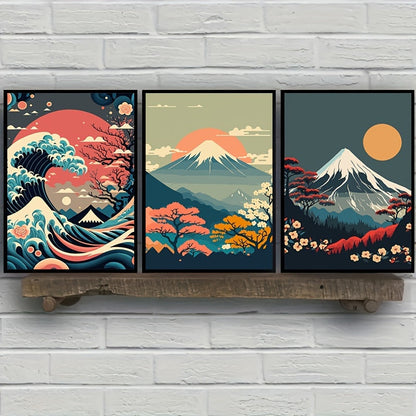 DecorBites™ Japanese Nature Landscape Canvas Wall Art