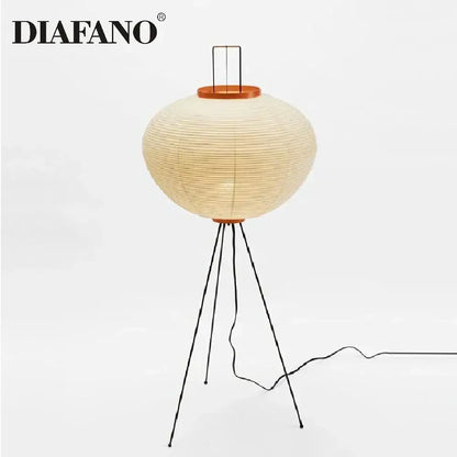 japanese style paper floor lamp for living room lighting