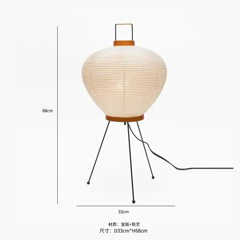 japanese style paper floor lamp for living room lighting